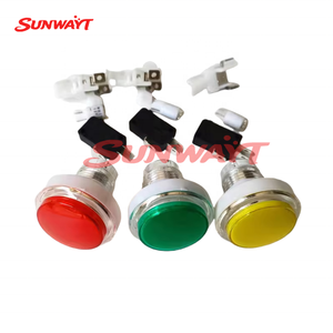 Botón pulsador transparente redondo de 45 mm para máquina de garras y máquina expendedora - Product Image 3