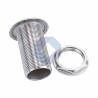 Bouchon de vidange de coque en acier inoxydable 316 pour usage marin |   Sortie de drainage étanche à filetage complet pour applications marines de yachts et bateaux en eau salée
