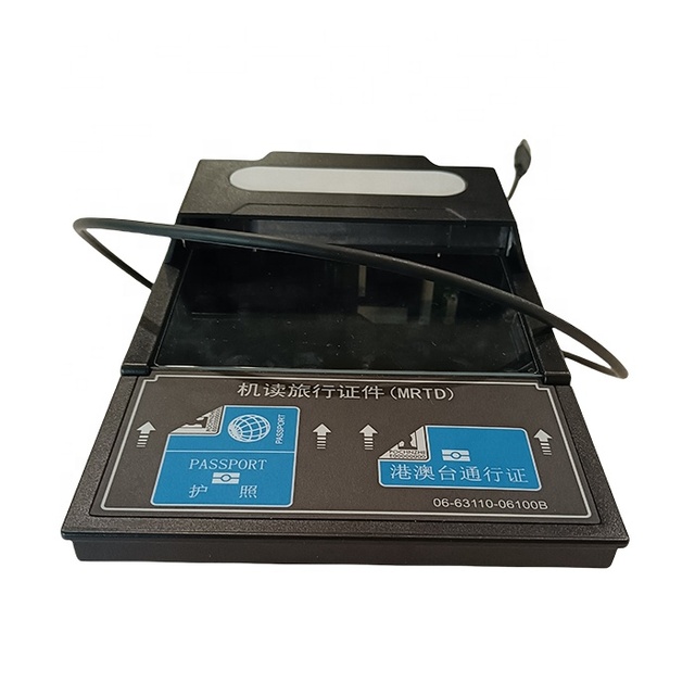 Automatic Hotel Passport Reader Ocr Mrz Hands-free Desktop Driver License Id Card Passport Scanner for Airport Customs Travel