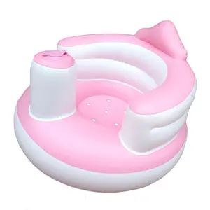 Assento inflável para cadeira de banho, cadeirinha de segurança em atacado para crianças