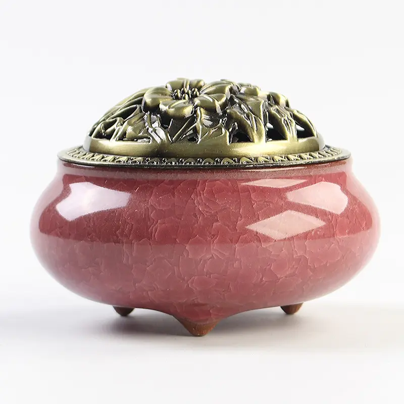 Kleine kreative nah östliche Keramik Weihrauch brenner Halter Metall Handwerk Home Decor, arabische Keramik Diffusoren Weihrauch Holzkohle brenner