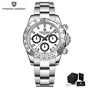 Reloj de Pulsera para Hombre PAGANI DESIGN PD1727, Reloj de Cuarzo de Moda, Acero Inoxidable, Resistente al Agua, Calendario, Multifuncional, Reloj de Negocios, RelojHombre - Product Image 1