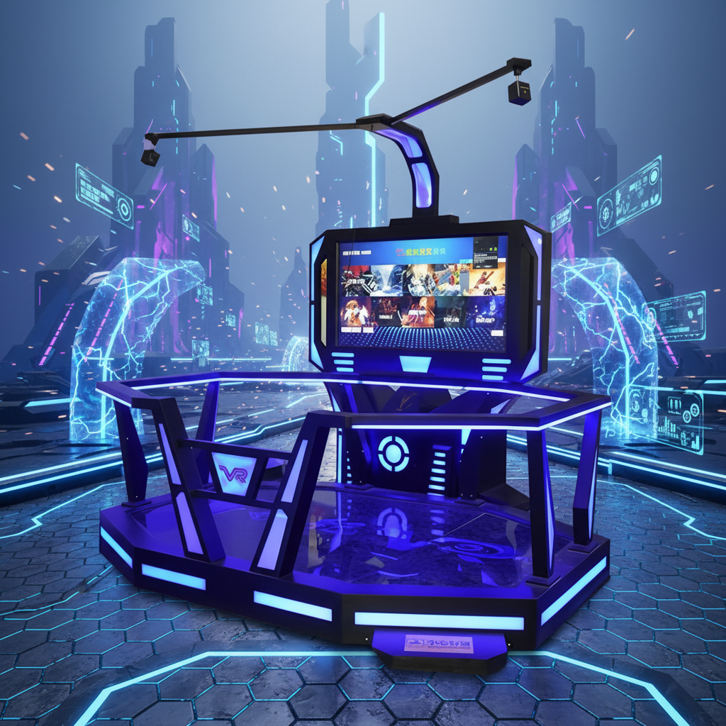 360° VR Rhythm Lightsaber Simulator | 9D Interactive Shooting Game, PC-Powered Virtual Reality Ride for Arcades & Entertainment Centers (Kuwait)