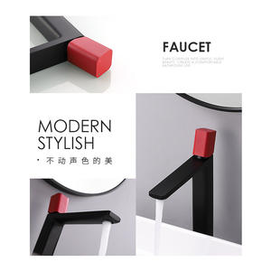 Robinet de salle de bain à poignée unique Gong Tuo 888 avec cartouche céramique, eau chaude et froide, en laiton - Product Image 5