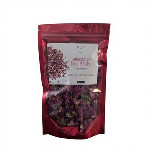 Té Herbal Orgánico de Rosa Damascena Marroquí PRIVA TRADING, Capullos de Rosa Secos de Alto Aroma, Detox para el Cuidado de la Piel para Adolescentes, Todo Tipo de Piel, Venta al por Menor - Product Image 1