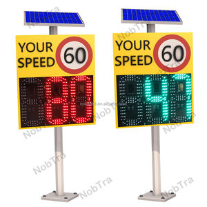 14 años de fábrica, alta calidad, 3 dígitos, <span class=keywords><strong>radar</strong></span> alimentado por energía solar, probador de límite de velocidad, señal de advertencia - Product Image 1