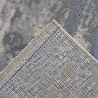 Tapis Extra Large en Polyester Gris Élégant Tapete Para Casa Bleu Turc Grand Centre Tapis Salon