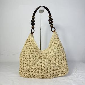 Nouveau sac cabas de plage pour femme, style panier de plage ajouré en paille tressée, style décontracté - Product Image 2