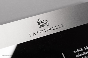 Tarjetas Metálicas de Estilo Náutico para Negocios con Técnica de Acero Fundido e Impresión por Grabado, Grabado Personalizado - Product Image 4
