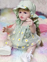 Poupée bébé en vinyle souple 45 cm, réaliste, nouveau-né, pour filles, enfants, jouet, cadeau de baby shower, décoration de chambre d'enfant