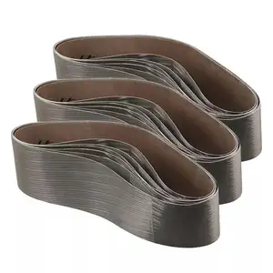 Sanding Belt Manufacturers can be customized color and size P60-P180 Red blue Sanding Belt for Metal