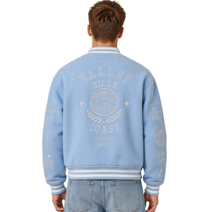 XUCHANG OEM Giacca Varsity da Baseball per Uomo in Lana e Poliestere con Logo Personalizzato di Alta Qualità, Ricamata con Grafica Letterman - Product Image 3