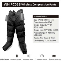 Appareil de thérapie par compression rechargeable VU, pantalon de massage par compression sans fil pour la récupération sportive et la prévention de la thrombose veineuse profonde