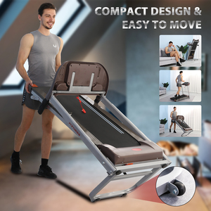 <span class=keywords><strong>Tapis</strong></span> <span class=keywords><strong>Roulant</strong></span> Elettrico Pieghevole Compatto con Inclinazione, Disponibile in Magazzino in Francia, Velocità 1-14km/h, Motore da 2HP - Product Image 5