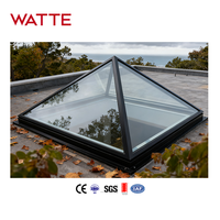 Fenêtre dôme panoramique automatique à ouverture par le haut en aluminium et verre trempé, insonorisée, à haute efficacité énergétique et anti-chaleur, design moderne et personnalisé