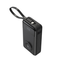 Nouveaux produits 2025, batterie externe PD 30W avec câble intégré, deux câbles, plusieurs types de ports de charge pour tous les appareils intelligents