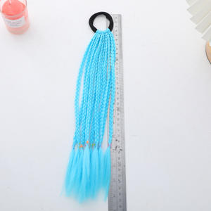 Enfants Filles <span class=keywords><strong>Extension</strong></span> <span class=keywords><strong>De</strong></span> Cheveux Coloré Tressé Perruques <span class=keywords><strong>Queue</strong></span> <span class=keywords><strong>De</strong></span> <span class=keywords><strong>Cheval</strong></span> Bandeaux Élastiques Bandes <span class=keywords><strong>De</strong></span> Cheveux Chapeaux - Product Image 5