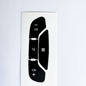 Steering Wheel Control Button Sticker For Chevrolet Yukon Tahoe 2007 2014 Black Adhesive Repair <b>Decal</b> - Product Image 2