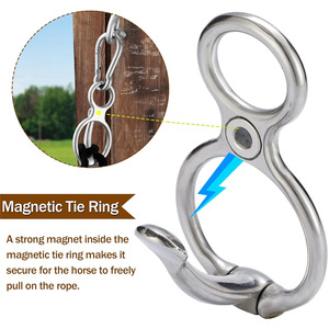 Anillo <span class=keywords><strong>de</strong></span> Amarre Magnético <span class=keywords><strong>para</strong></span> <span class=keywords><strong>Caballos</strong></span> con Perno <span class=keywords><strong>de</strong></span> Ojo y Cierre Rápido, Evita que los <span class=keywords><strong>Caballos</strong></span> se Retractillean, Accesorio <span class=keywords><strong>de</strong></span> Equitación Resistente <span class=keywords><strong>de</strong></span> Acero Inoxidable - Product Image 4