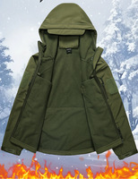 Veste softshell légère pour homme, personnalisée, doublée de polaire, à capuche, résistante à l'eau, coupe-vent pour la randonnée hivernale, vestes d'extérieur
