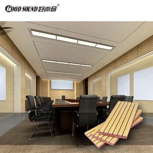 Goodsound 3D pared insonorizada decorativa sala de conciertos techo madera acanalada paneles acústicos para cine en casa - Product Image 5