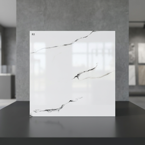 Carreaux de sol en céramique modernes et élégants, numériquement émaillés, 400x400mm, design de revêtement de sol intérieur en porcelaine - Product Image 4