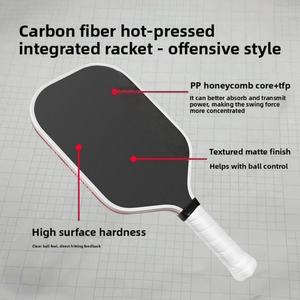 Pala de Pickleball Termoformada Certificada por la USAPA Gen 4, 16mm 14mm, Cara de Fibra de Carbono T700, Núcleo de Panal de PP para Jugadores Profesionales - Product Image 3