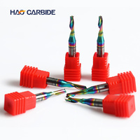 Fresa de carburo de un solo filo con recubrimiento DLC D4*12*50-D6, antiadherente, para aluminio, fresadora CNC, mecanizado de precisión
