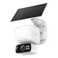 Kit de Cámara de Vigilancia TC 50 (Recargable) Blanca, Sensor CMOS 2304x1296, WiFi, Exterior, IP65, 12MP, Gran Angular de 130°, Visión Nocturna de 10m