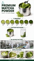 OEM/ODM Kaleng Kustom Ekstrak Herbal Bubuk Matcha Uji AAAAAA Kelas Seremonial Kualitas Makanan Budidaya Liar Ekstraksi Pelarut Drum