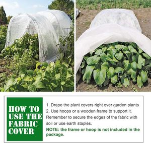 Couverture de protection contre <span class=keywords><strong>le</strong></span> gel pour plantes, toile anti-gel 10x30 pieds, couverture de jardin hivernale, bâche flottante pour rangs - Product Image 4