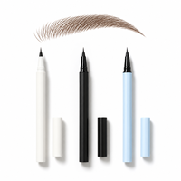 Stylo à sourcils liquide microblading 4 pointes, tendance 2026, imperméable, teinté, végétalien, anti-bavures, pour des traits naturels effet poil à poil, maquillage quotidien