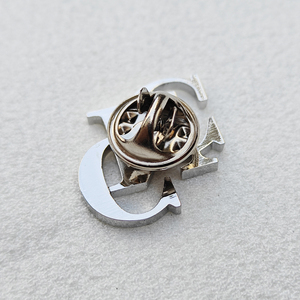 Lencana Pin Baja Tahan Karat Kustom Ramah Lingkungan dengan Pilihan Pelapisan Perak, Cetak UV, Emblem Mode Perak, Pencetakan Laser, dan Etching Perak - Product Image 5
