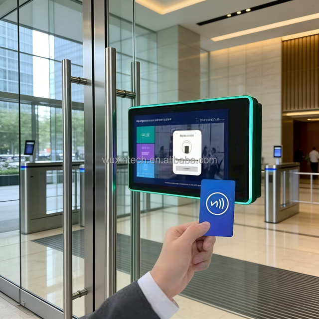 Wall Mount Android Poe Tablet 10 13.3 15.6 21.5 Inch Meeting Room Booking System Display With Surrounding Led Light
