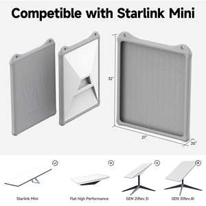 Étui de protection en silicone liquide pour Starlink Mini V4, housse intégrale portable pour antenne <span class=keywords><strong>satellite</strong></span> Starlink - Product Image 2