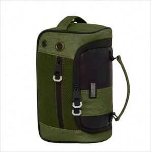 Free Sample Duffel Handbags PU polyester and Cotton Fabric <b>Toiletry</b> Tube <b>Bag</b> Portable Travel Make Up <b>Bags</b> for Women and <b>Men</b> - Product Image 2