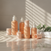 Ensemble d'emballages cosmétiques Mingdun : Pot de crème 50G, flacons roll-on, sérum, et vaporisateurs pour le visage 30ml, 50ml, 80ml, 100ml, 120ml