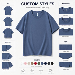 Wholesale High Quality Blank T Shirt Short Sleeve Plain Crew Neck T-shirt for Custom Logo Printing - Product Image 3