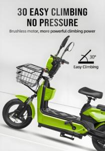 Trung tâm thành phố giải trí 14-inch thép carbon xe đạp điện 48V 400W động cơ 3 tốc độ kỹ thuật số tầm xa đô thị đi lại <span class=keywords><strong>E</strong></span>-Scooter - Product Image 3