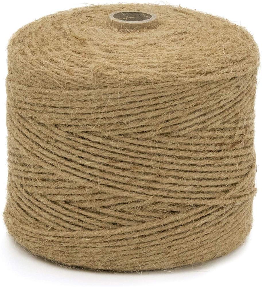 3-слойная джутовая веревка, коричневая садовая веревка, длина 985 футов, длина 300 м, 3 мм