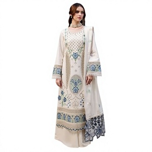 Salwar indien pakistanais pour femme, élégant et tendance, en modal blanc gaufré, longueur au sol, fabriqué à partir de matériaux recyclés, par Fashionista International - Product Image 1
