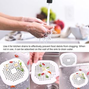 Filtre à cheveux moderne en silicone pour drain de salle de bain d'hôtel, baignoire, évier de cuisine, bouchon de douche, couvercle de vidange, piège à cheveux - Product Image 4