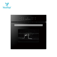 Four encastrable électrique en acier inoxydable 70L avec grill, ventilation par convection, minuterie, appareil électroménager