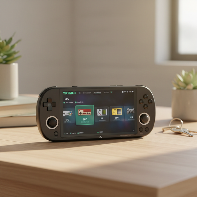 Qbuy Hot Sale TRIMUI SMART PRO Open-Source Handheld Game Console New Retro Arcade Inspired by PSP Supports Wi-Fi 5000 Mah