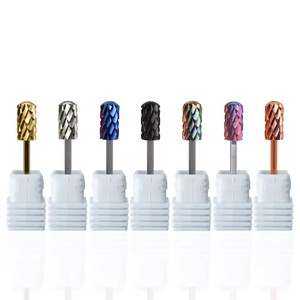 Brocas de Uñas Redondas Grandes con Punta de Barril, Seguras, 5XC, 8 Colores, para Remover Polvo Acrílico, Extra Fuertes - Product Image 3