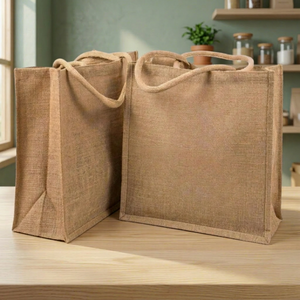Sacs en jute promotionnels personnalisés avec logo imprimé, sac publicitaire pour salon professionnel, événement promotionnel, fabricant, fournisseur - Product Image 1