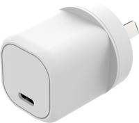 Cargador Rápido GaN de 20W con Puerto C, Cargador de Teléfono Móvil USB, Pequeño Electrodoméstico con LED, Enchufe AU/EU/US/UK a Elegir