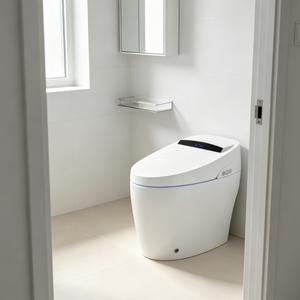 WC intelligent à siphon sanitaire, chauffage instantané, double circuit d'eau indépendant, matériau ABS, pour hôtel, <span class=keywords><strong>maison</strong></span>, complexe hôtelier - Product Image 2