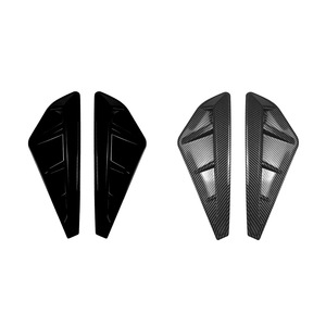 Bmw X5 G05 M Sport Fender Vent Stickers Piano Black Carbon Fiber Texture Adhesive <b>Car</b> <b>Decals</b> 2019 2022 - Product Image 2