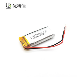 แบตเตอรี่ลิเธียมโพลิเมอร์ Utga 851841 650mAh 3.7V สำหรับเครื่องนวดและอุปกรณ์เสริมความงาม - Product Image 1